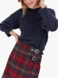 Celtic & Co. British Wool Gansey Jumper, Navy