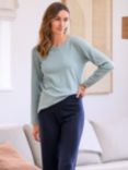 Celtic & Co. Long Sleeve Jersey Top, Sage