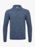 Celtic & Co. Donegal Shawl Collar Jumper, Indigo