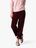 Celtic & Co. Corduroy Barrel Trousers, Burgundy