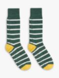 Celtic & Co. Stripe Merino Wool Blend Socks, Bottle Green