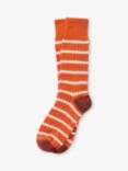 Celtic & Co. Striped Merino Wool Blend Socks, Burnt Orange