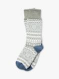 Celtic & Co. Fair Isle Merino Wool Blend Socks, Sage/Slate