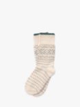 Celtic & Co. Dotted Merino Wool Blend Socks, Oatmeal