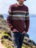 Celtic & Co. Statement Donegal Jumper, Merlot/Multi