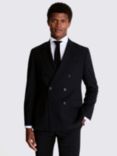 Moss Double-Breasted Performance Suit Jacket, Black