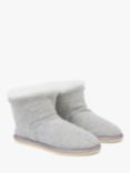 Celtic & Co. Knitted Shortie Slippers, Silver Grey