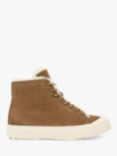 Celtic & Co. Suede Sheepskin Hi-Top Trainers, Antique/Ecru