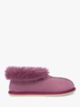 Celtic & Co. Sheepskin Bootee Slippers, Dark Rose