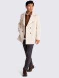 Moss Wool Blend Peacoat, Beige