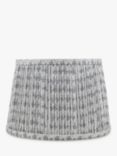 English Heritage St John Street Pleated Lamp Shade, Grey/Multi