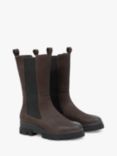 Celtic & Co. Nubuck Tall Chelsea Boots, Chocolate