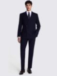 Moss Performance Tailored Fit Double Breasted Suit Jacket, Navy