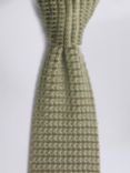 Moss Silk Knitted Tie, Sage Green
