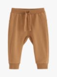 Lindex Baby Soft Organic Cotton Trousers, Dark Dusty Beige