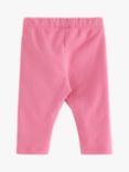 Lindex Baby Heart Knee Patch Leggings, Pink