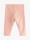 Lindex Baby Organic Cotton Leggings, Dusty Pink