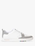 Paul Smith Leather Cosmo Lace Up Trainers, White/Grey