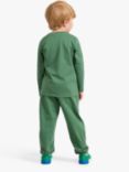 Lindex Kids' Organic Cotton Working Vehicles Jogging Bottoms, Green