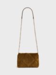 Gerard Darel Quilted Leather Crossbody Bag, Amber