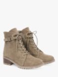 Celtic & Co. Suede Block Heel Hiker Boots, Grey