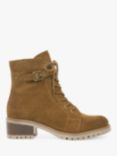 Celtic & Co. Suede Block Heel Hiker Boots, Whisky