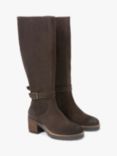 Celtic & Co. Suede Stirrup Knee High Boots, Ebony