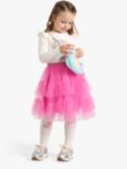 Lindex Kids' Layered Tulle Mesh Skirt, Pink