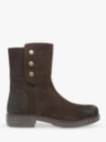 Celtic & Co. Suede Essential Popper Ankle Boots, Chocolate