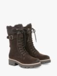 Celtic & Co. Suede Sheepskin Calf Boots, Chocolate