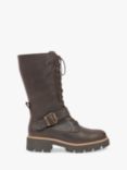 Celtic & Co. Leather Strap Detail Mid-Calf Boots, Tanners Brown