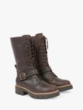 Celtic & Co. Leather Strap Detail Mid-Calf Boots, Tanners Brown