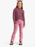 Lindex Kids' Organic Cotton Striped Rib High Neck Top