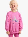 Lindex Kids' Unicorn Sweatshirt, Pink