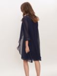 Gina Bacconi Joseline Chiffon Jacket Dress, Spring Navy