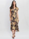 Gina Bacconi Remi Floral Dress, Black/Multi