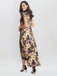 Gina Bacconi Remi Floral Dress, Black/Multi