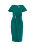 Gina Bacconi Marion Midi Matte Jersey Midi Dress, Spruce Green