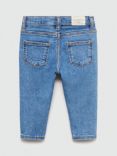 Mango Kids' Denim Skinny Jeans, Open Blue