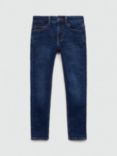 Mango Kids' Denim Skinny Jeans, Open Blue