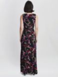 Gina Bacconi Henrietta Jersey Maxi Dress, Black/Multi