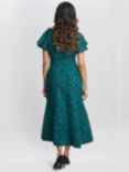 Gina Bacconi Claudina Jacquard Dress, Forest Green