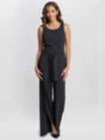 Gina Bacconi Dottie Wrap Effect Jumpsuit, Black