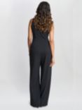 Gina Bacconi Dottie Wrap Effect Jumpsuit, Black