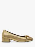 Radley Linden Gardens Leather Metallic Stirrup Courts, Soft Gold