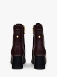 Radley Victoria Terrace 2.0 Leather Lace-Up Ankle Boots, Dark Cherry