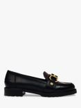 Radley Linden Row Leather Colour Block Chunky Stirrup Loafers, Dark Cherry/Black