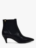 Radley Point Street Leather Cone Heeled Boots, Black