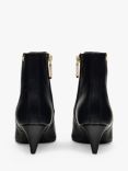 Radley Point Street Leather Cone Heeled Boots, Black