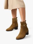 Radley Acer Walk Buckle Detail Suede Ankle Boots, Saddle